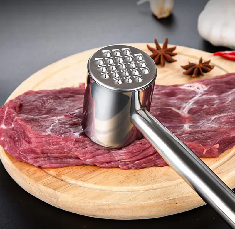 Nerezová palička na maso | Kuchyňský nástroj, masový tenderizér
