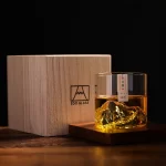 Luxusní sklenice na whisky s 3D horou | poháry, nádobí