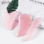 Gua sha masážní kámen růženín | Masáž obličeje