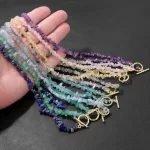 Dámský choker náhrdelník z přírodních kamenů 45 cm | dámský šperk