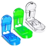 Řezačka pilulek s bezpečnostním krytem | Kráječ tablet, dělič prášků