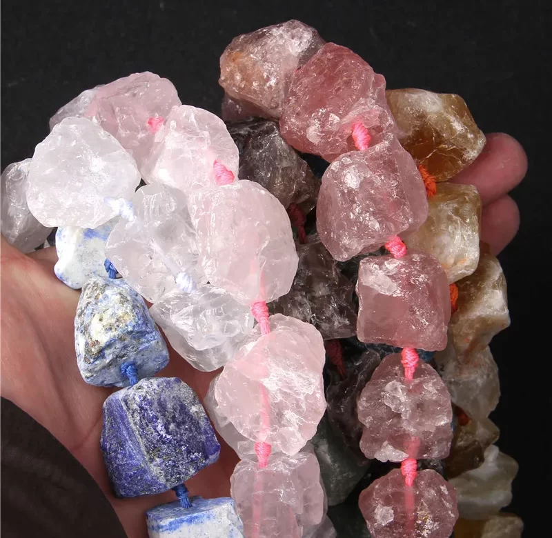 Minerální korálky surové | Minerální korálky, surové minerály