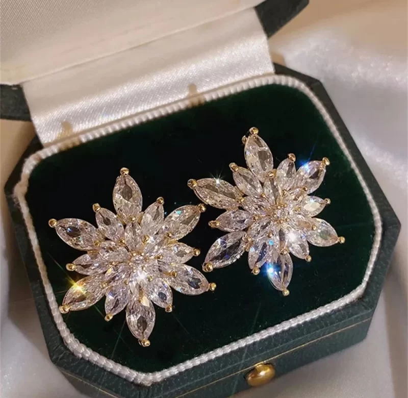 Luxusní křišťálové náušnice | náušnice, šperky