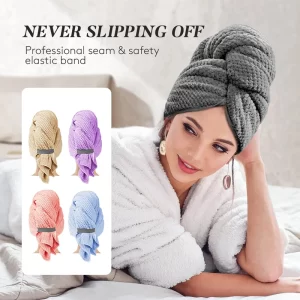 Rychleschnoucí turban z mikrovlákna | péče o vlasy