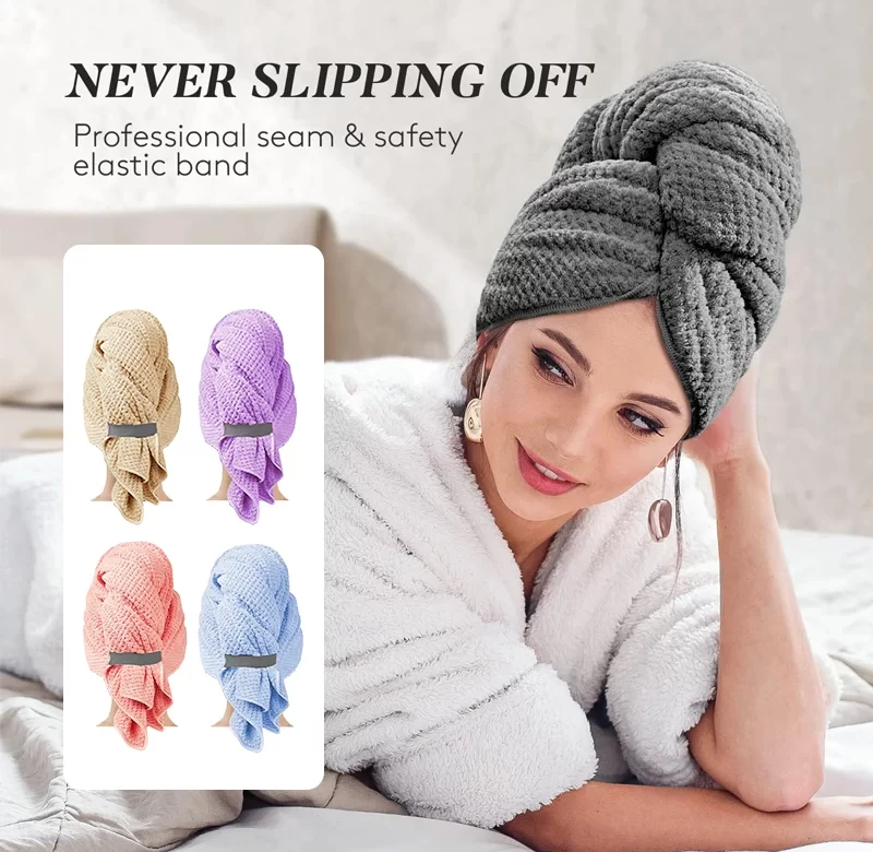 Rychleschnoucí turban z mikrovlákna | péče o vlasy