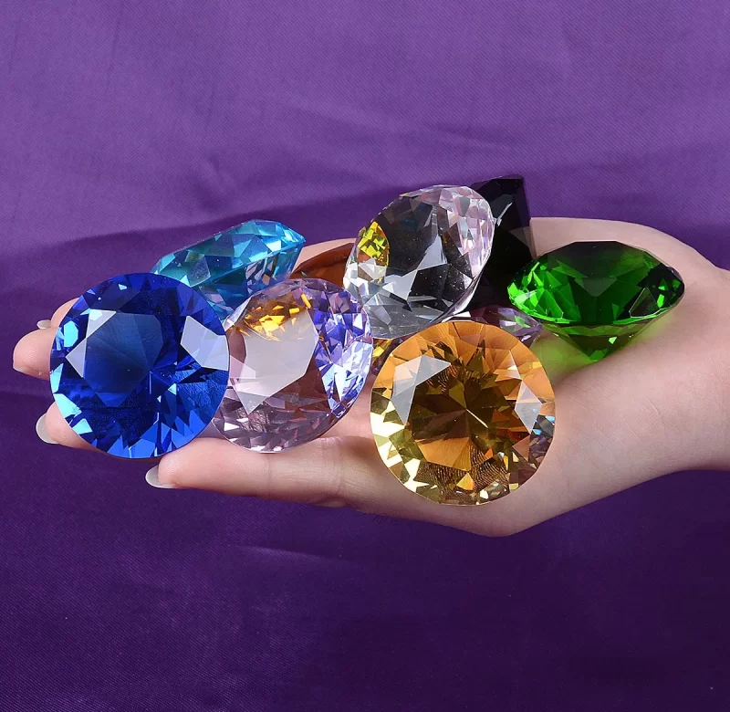 Křišťálový diamant pro svatební dekorace a vánoční ozdoby | dekorace, těžítko