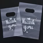 Plastová dárková taška s nápisem “Thank You” | úložný box 100 ks