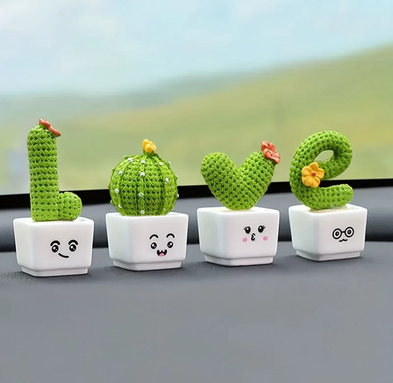Mini sukulenty do auta a kanceláře | Dekorace, umělý sukulent
