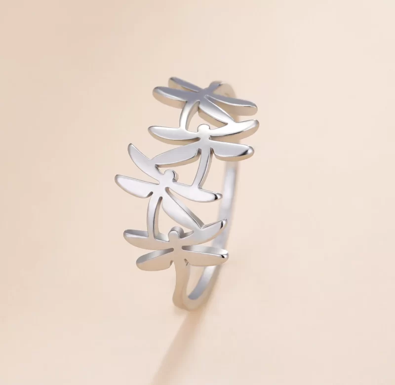 Ocelový prsten vážka dámský boho fantasy | šperk