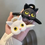 Roztomilé černobílé kočičí sponky do vlasů | dívčí doplňky, sponky do vlasů