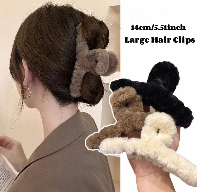 Elegantní plyšová sponka do vlasů | sponka, doplněk