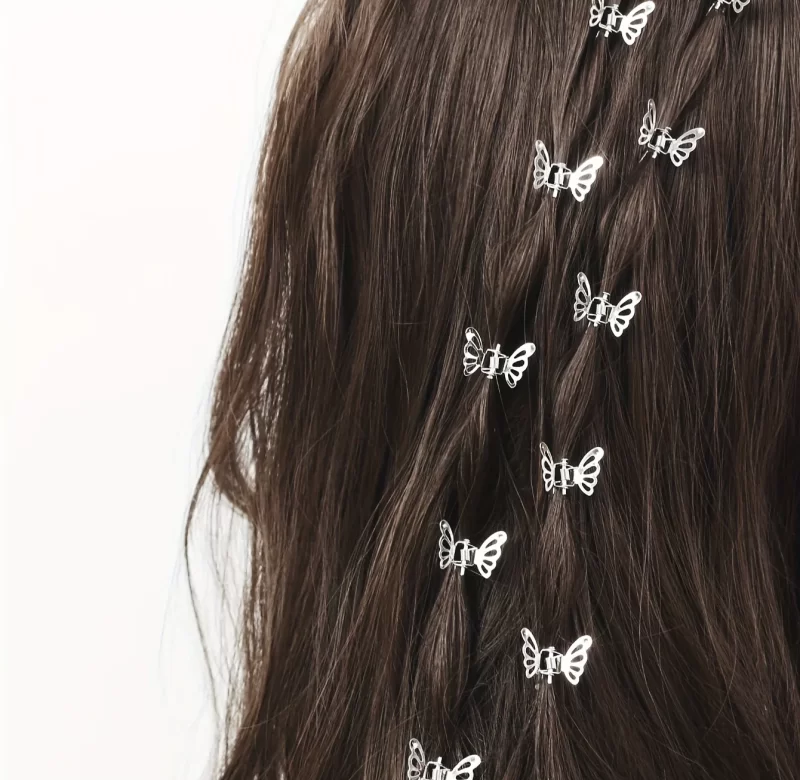 Mini motýlí retro sponky do vlasů | vlasové doplňky 10 ks