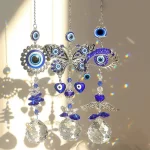 Ďáblovo oko motýlí křišťál | ochranný amulet, zahradní dekorace