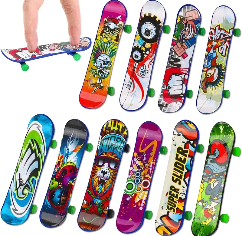 Prstový mini skateboard pro děti na prsty | hračka, fingerboard 10 ks