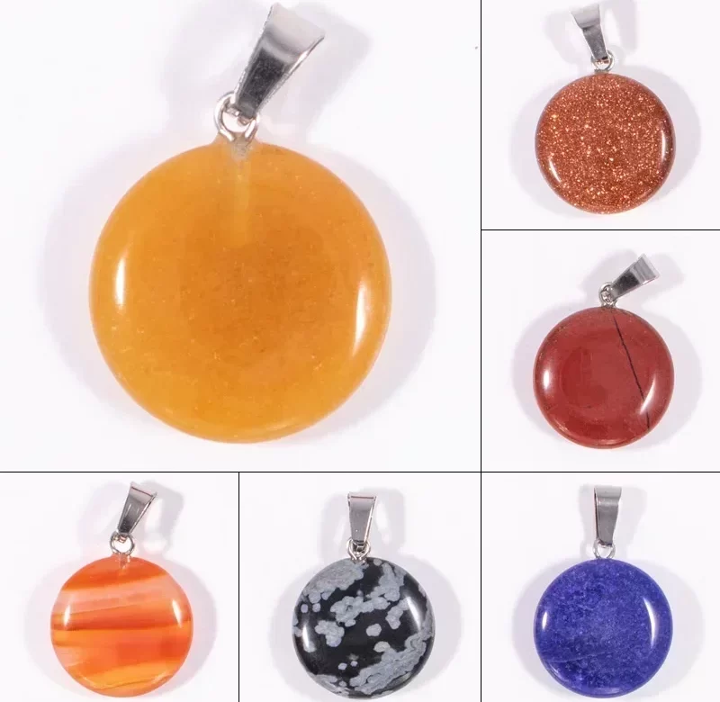 Přívěsek přírodní kámen s náhrdelníkem | minerální šperk 1 ks