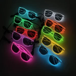 Svítící neonové led brýle pro párty | party doplňky