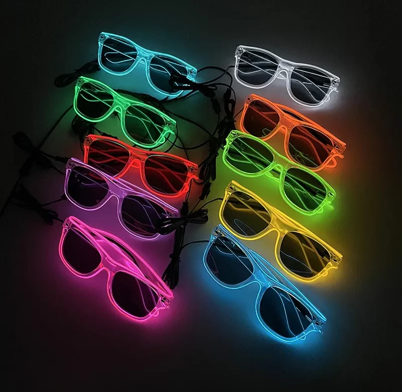 Svítící neonové led brýle pro párty | party doplňky