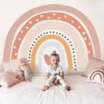 Boho duha vinylová samolepka na zeď | dekorace na zeď, dětská dekorace