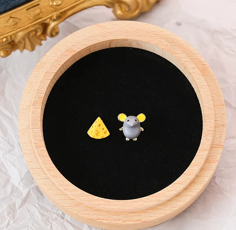 Roztomilé vtipné náušnice bez dírky | módní šperky 2 ks