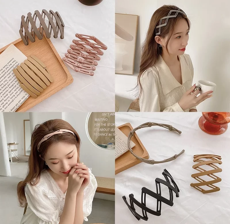 Dámská skládací protiskluzová čelenka morandi | čelenka, vlasový doplněk