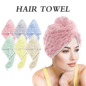Rychleschnoucí turban na vlasy z mikrovlákna | ručník, osuška
