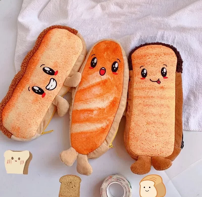 Velký kreativní penál toast pro děti a studenty | dětské pouzdro