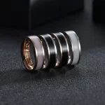 Ocelový prsten pro páry a svatbu | unisex prsten, svatební šperk