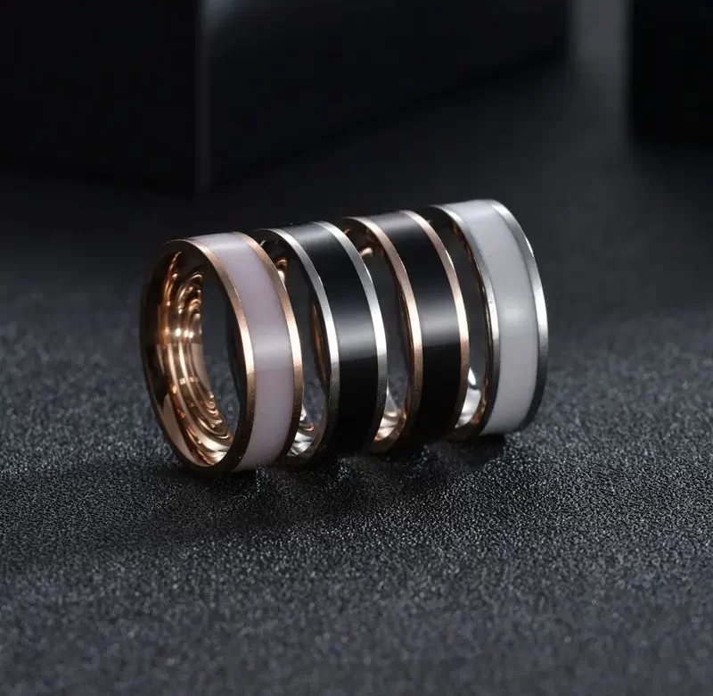 Ocelový prsten pro páry a svatbu | unisex prsten, svatební šperk