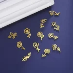 Přívěsek měsíční květina | diy šperky 12 ks