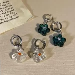 Letní květinové náušnice visací | dámské náušnice, stylové šperky