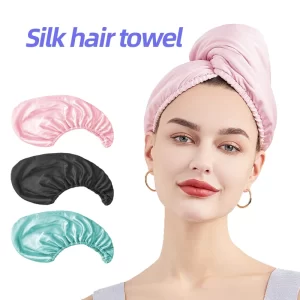 Saténová osuška na vlasy | turban
