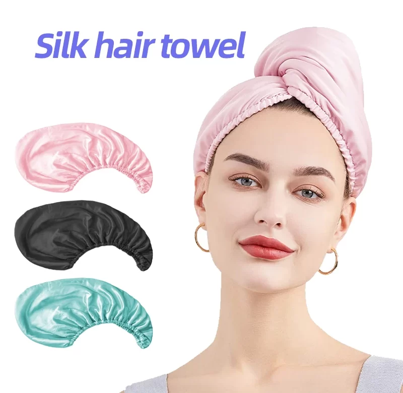Saténová osuška na vlasy | turban