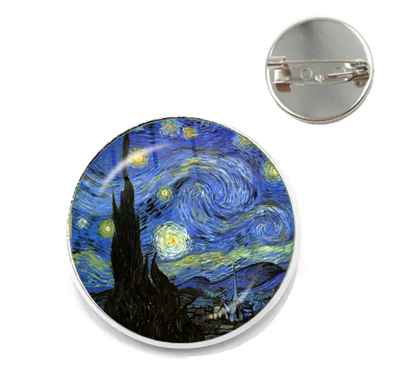 Van Gogh umělecká díla brož | umělecký špendlík, módní brož