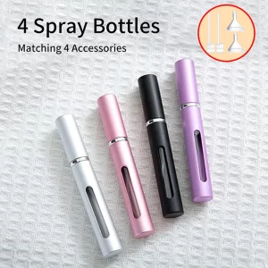 Plnitelný skleněný rozprašovač parfémů | flakonky 4+4 ks
