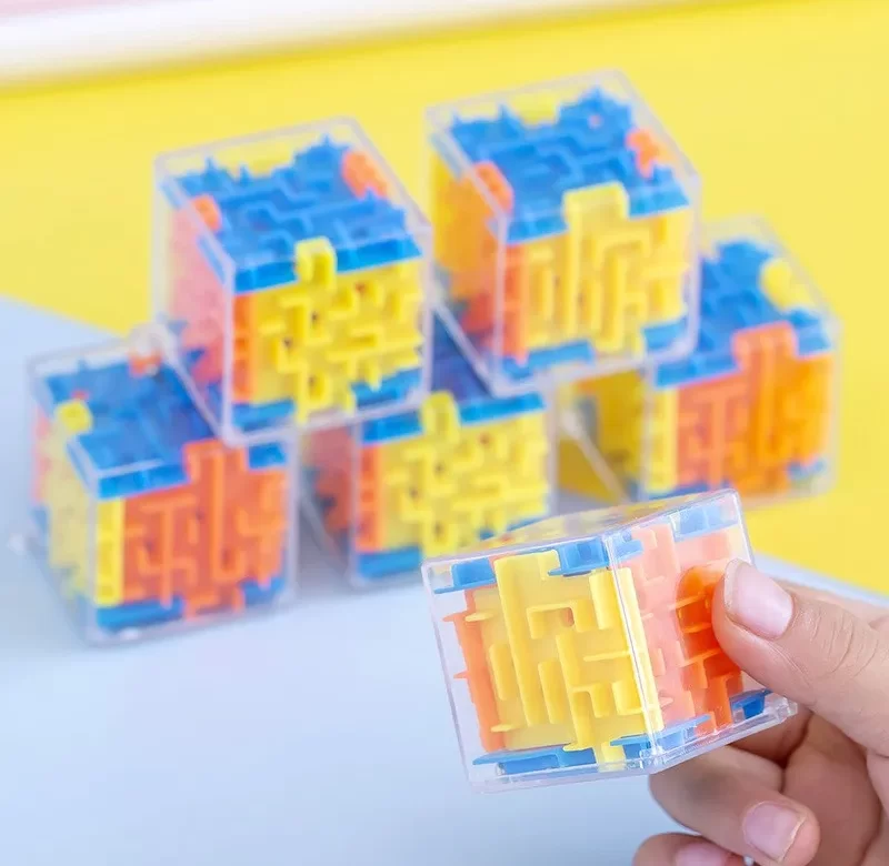 3d hlavolam kuličkové bludiště | dárková hračka 10 ks