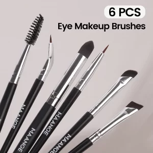 Profesionální štětce na oči a obočí 6 ks set | kosmetické štětce, makeup pomůcky