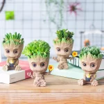 Roztomilý Groot květináč, postavička na tužky | květináč, figurka