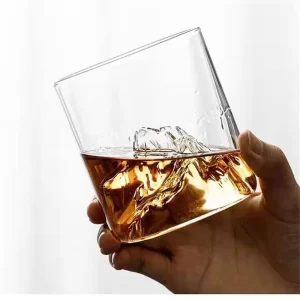 Sklenice na kávu a drinky s horským motivem | designová sklenice, pitná sklenice