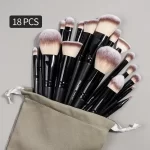 Sada štětců na makeup | kosmetické pomůcky 18+1 ks