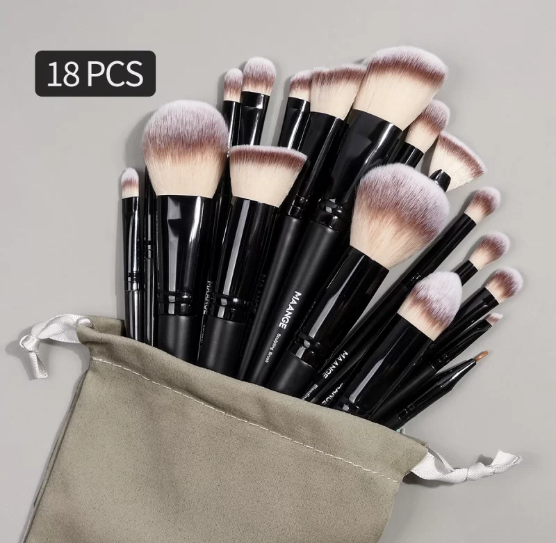 Sada štětců na makeup | kosmetické pomůcky 18+1 ks