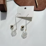 Barevné skleněné náušnice pro ženy na večírek | módní doplňky, dámské šperky