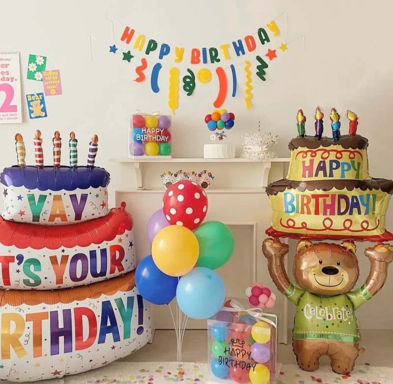 3D balón dekorace pro děti | narozeninová dekorace, fóliový balón