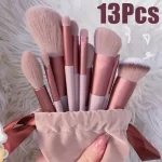 13dílná sada štětců pro jemné líčení očí a tváře | štětec na make up, sada štětců