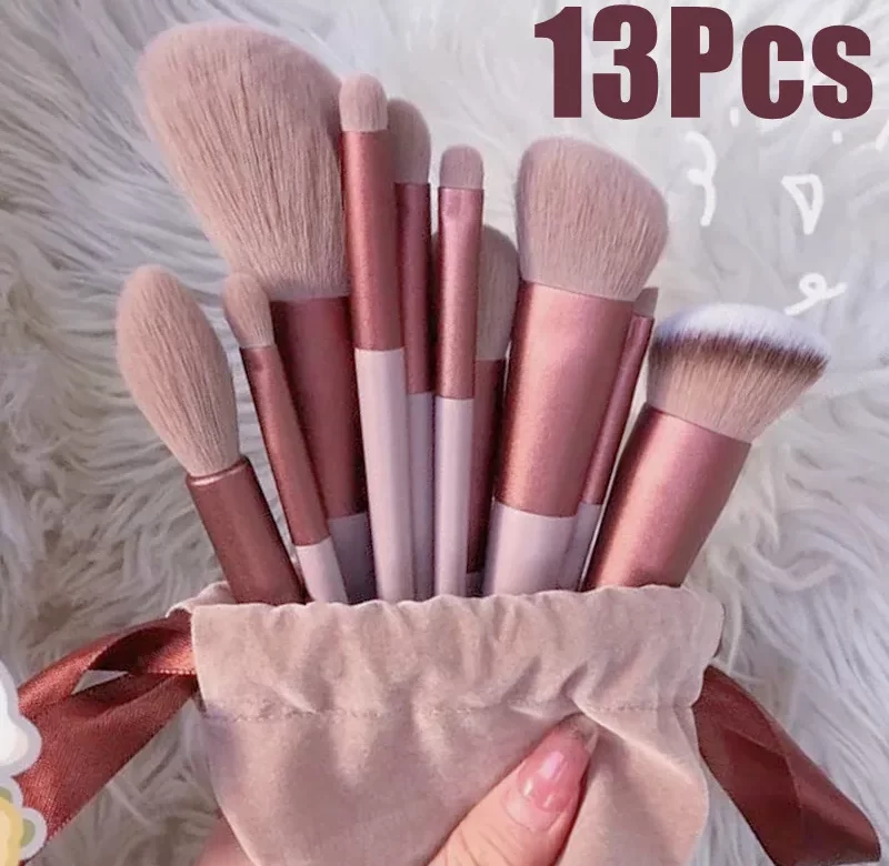 13dílná sada štětců pro jemné líčení očí a tváře | štětec na make up, sada štětců