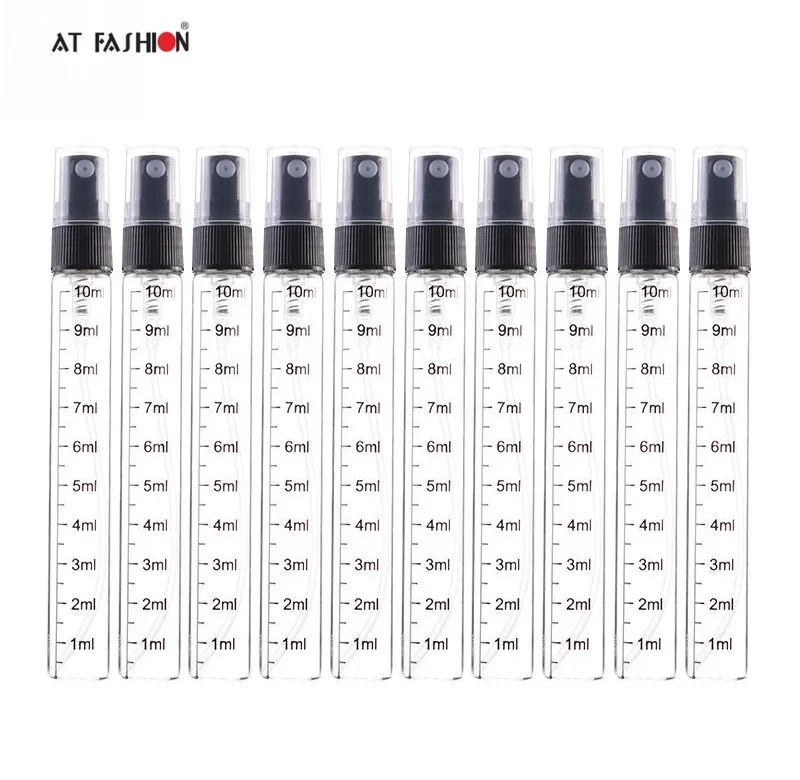 Cestovní plnitelná lahvička na parfém se skleněným rozprašovačem 10 ml | skleněná nádobka