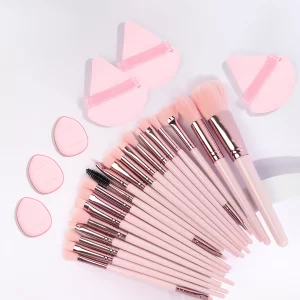 Make up sada 20 štětců a houbiček pro líčení | štětce na makeup, kosmetické štětce