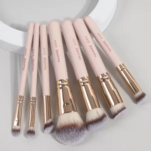 Sada štětců na líčení pro makeup pudr a tvářenku | kosmetické potřeby 7 ks