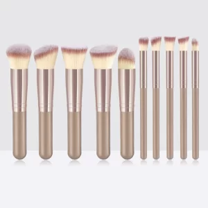 10dílná sada štětců na líčení pro dokonalý make-up | kosmetické štětce, makeup štětce