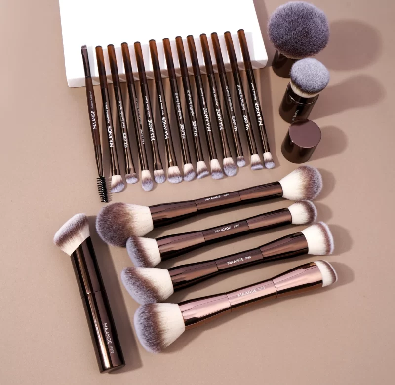 Sada štětců na makeup a oči | kosmetické potřeby 20+1 ks