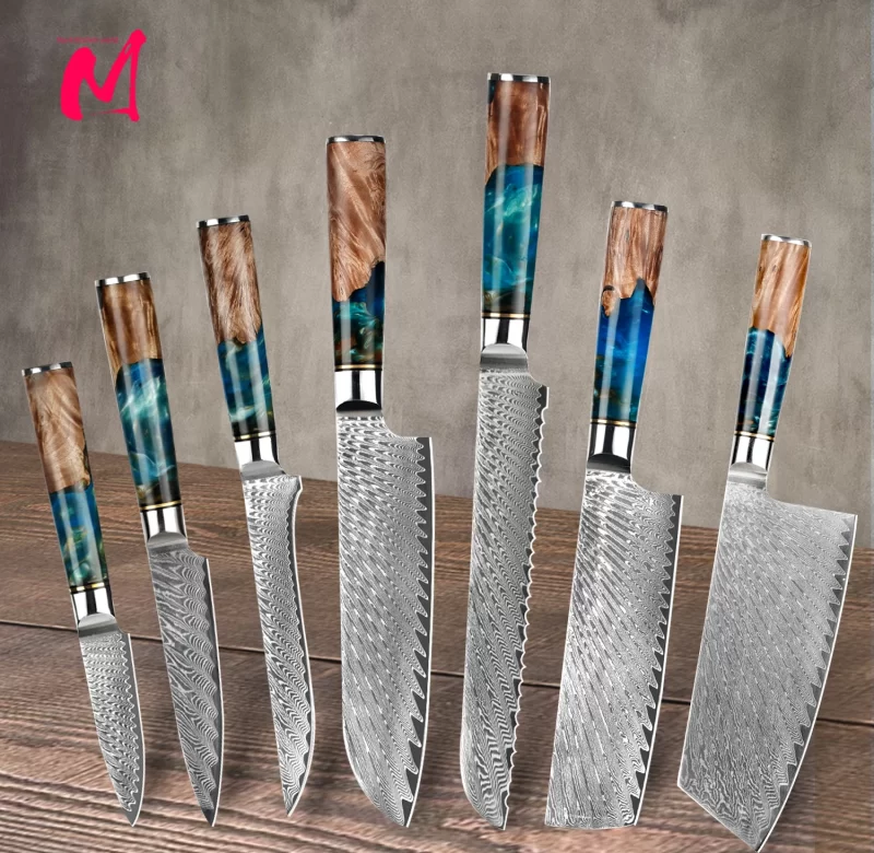 Damaškový nůž do kuchyně | kuchyňské potřeby